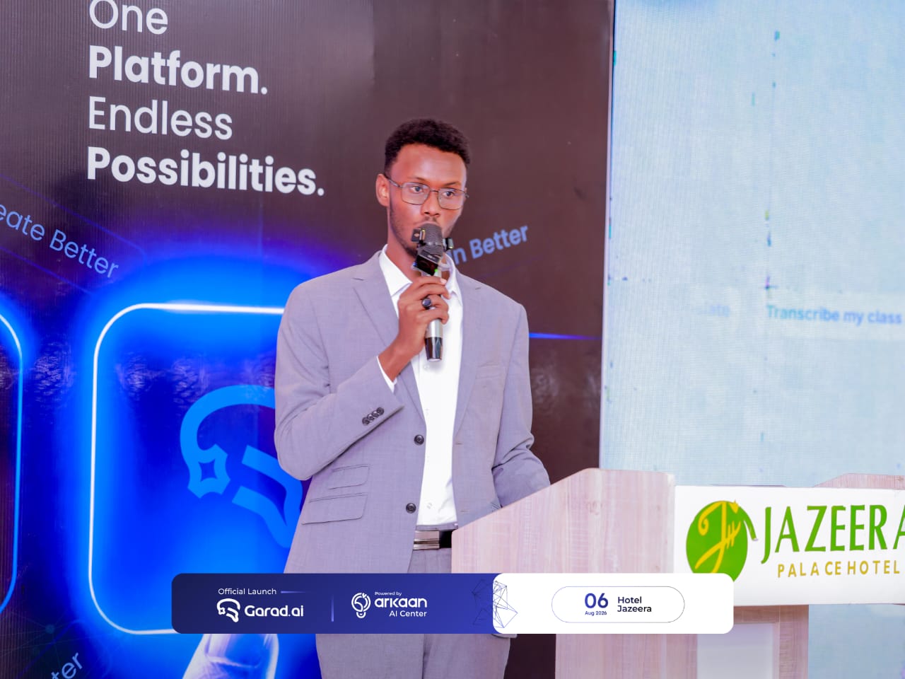Jabir demonstrating Garad AI